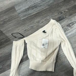 forever 21 sweater top in shade vanilla